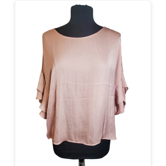 NWT XL Marc New York Andrew Marc Peach Blouse - Picture 1 of 4